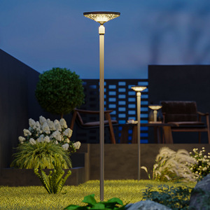 Luces Solares de Jardín de la Serie Dandelion, de Aluminio, Resistentes al Agua IP65, Iluminación LED para Césped y Paisaje - Product Image 4