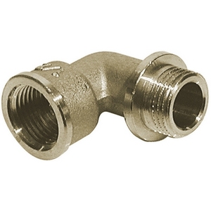 Raccordo Generico in Ottone Giallo da 1/2\" con Gomito a 90° MF - Product Image 1