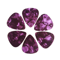Pick Gitar Seluloid Warna-warni Profesional Custom 0.46 0.71 0.96 1.2 1.5mm, Part & Aksesoris Instrumen Senar