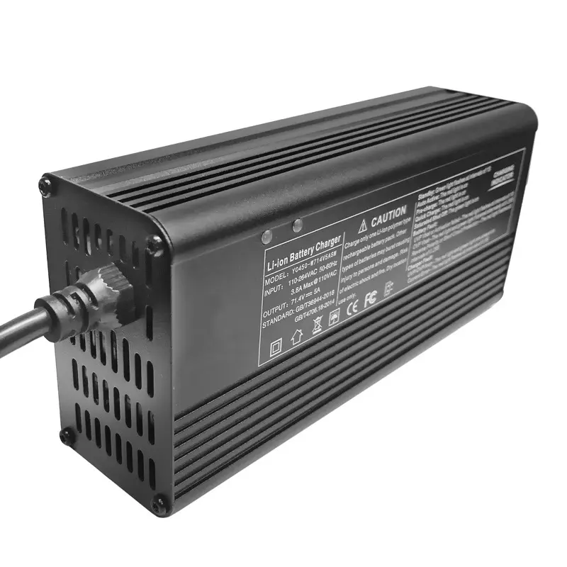 Manufacturers 48V 350W Dual Insurance 58.4V 58.8V 6A Intelligent Fast Lithium Battery Charger