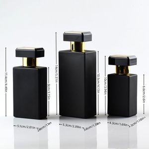 Nhà Máy Tùy Chỉnh 30Ml 50Ml <span class=keywords><strong>100Ml</strong></span> Phẳng Vuông Chai Nước Hoa Với Màu Đen Mờ Kết Thúc Và Bơm Phun Cap <span class=keywords><strong>3.4</strong></span> <span class=keywords><strong>Oz</strong></span> - Product Image 6