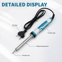 Fer à souder électrique 100W, prise EU, chauffe rapide, pointe fine, outil de soudage filaire pour réparation de circuits imprimés électroniques et bricolage