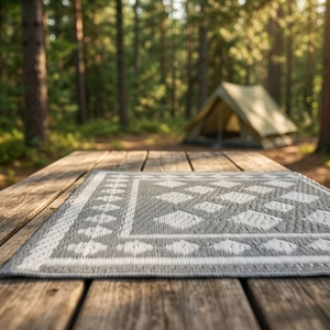Tapis de <span class=keywords><strong>caravane</strong></span> transparent en PP, tapis en <span class=keywords><strong>plastique</strong></span> recyclé, couverture en polypropylène, tapis de patio - Product Image 4