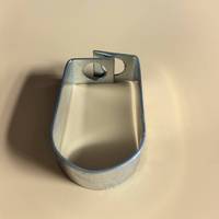 Collier de suspension pour tuyau en forme de poire en acier inoxydable galvanisé/aluminium découpé au laser et thermolaqué, pour système d'irrigation, taille et couleur personnalisables