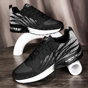 Calzado Deportivo de Tela PU Resistente, Antideslizante, Transpirable, con Cordones, para Correr, Uso Casual, Todas las Temporadas - Product Image 2