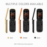 Teléfono Móvil al por Mayor, Teléfono para Personas Mayores, Teléfono con Teclado de 1.8 Pulgadas, 2G GSM, Doble SIM, Teléfono Plegable para Ancianos
