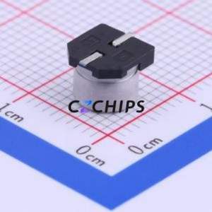 ตัวเก็บประจุแบบอิเล็กโทรไลต์อะลูมิเนียม SMD รุ่น VEZ330M1ETR-0605, ขนาด D6.3xL5.3 มม. 33uF 20% 25V 6.3 มม. - Product Image 2