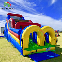 Parcours d'obstacles personnalisé jeux gonflables Tunnel jeux grande barrière Course enfants défi jeux de plein air pour adultes