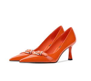 Nuovi Arrivi del Produttore: Comodi e Versatili <span class=keywords><strong>Tacchi</strong></span> a Spillo in Pelle Verniciata, Colore <span class=keywords><strong>Nude</strong></span>, Punta Affusolata, Modello Low Cut - Product Image 3