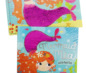 Sách Truyện Nàng Tiên Cá In Bìa Cứng Cho Trẻ Em Có Đính Kim Sa Hai Chiều Trên Bìa - Product Image 3