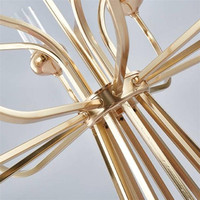 Centre de table de luxe en métal, chandelier doré à 13 bras avec abat-jour en acrylique pour mariage, fête des Mères, décoration intérieure