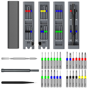 30 In 1 <b>Precision</b> <b>Screwdriver</b> <b>Set</b> For Mobile Phone Computer Watch Repair With Magnetic Bits And Tool Case - Product Image 1