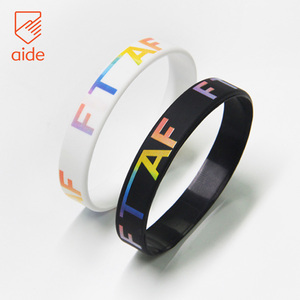 Hochwertige benutzer definierte Gummi Silikon Armband Armband für Werbe geschenk und Veranstaltungen - Product Image 2