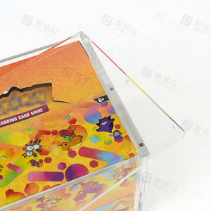 Custom Wholesale <b>Clear</b> Acrylic 10 Tin Storage Durable UV Resistant Case Magnetic <b>Display</b> <b>Box</b> for TCG - Product Image 5