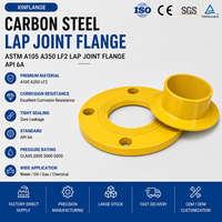 API 6A KELAS 2000 3000 5000 Baja Karbon ASTM A105 A350 LF2 Lap Joint Berlapis Cat Kuning FF DN50 DN80 DN100 DN150 Flensa MTC Penuh