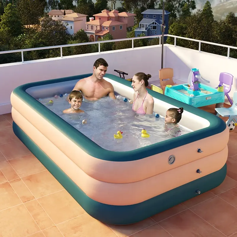 Nouvelle conception sans fil automatique gonflable piscine extérieure PVC piscine enfants ménage piscine