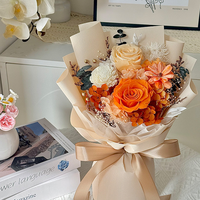 Luxuriöser Konservierter Blumenrahmen Lila Rose-Hortensie Wanddekoration für Romantische Hochzeit Jubiläumsgeschenk Heimdekoration Nach Maß