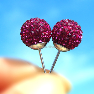 Boules rondes en cristal coloré, livraison gratuite, strass pavé, pour Bracelet, bricolage, taille 4mm — 12mm - Product Image 5