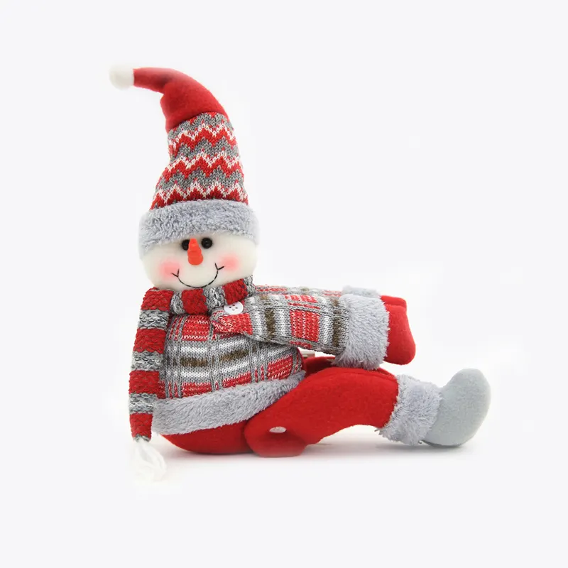 저렴한 크리스마스 장식 실내 장식품 귀여운 산타 클로스 인형 커튼 후크 버클 휴일 가정 장식