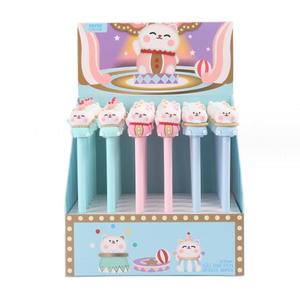 Dibujos animados <span class=keywords><strong>circo</strong></span> gatos azul plástico Gel pluma 0,5mm borrable lindo estudiante papelería - Product Image 1