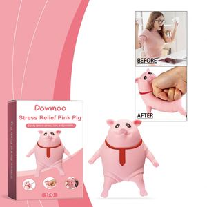 Cerdo Rosa Divertido DOWMOO, Antiestrés, Descompresión, Cerdo Elástico, Cerdo de Peluche para Apretar, Juguetes para Aliviar el Estrés - Product Image 2