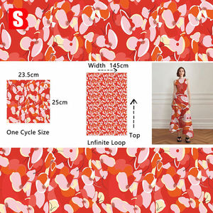 Menerima kustomisasi cetak bunga antik cetakan botani 80s kepadatan tinggi kain kebebasan London lembut untuk garmen wanita - Product Image 5