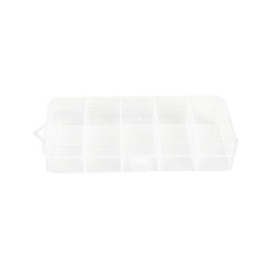 Transparent Plastic Storage Box 5-Compartment With Lid For Fishing Hooks Screws Parts Beads Desktop Organizer 12.9cm Long - Product Image 4