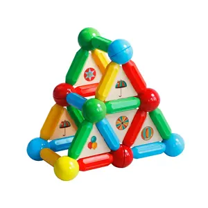 Stem Montessori giocattolo fai da te bastoncini magnetici di grandi dimensioni e palline 78 pezzi blocchi costruzione di giocattoli magnetici Set