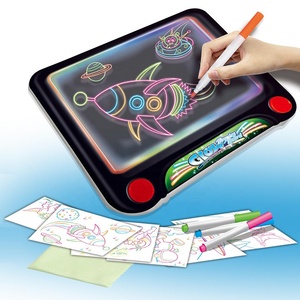 学習 & 教育書き込みタブレット落書きボードYM-27電子カラフル発光描画パッドボードおもちゃ幼児用 - Product Image 1