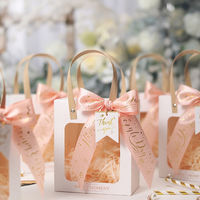 Tas Kertas Hadiah Logo Kustom Putih Tas Belanja Kertas Mewah dengan Pegangan Bahu untuk Kemasan Ritel Kosmetik