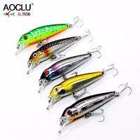 AOCLU Appât Dur Mini Minnow Flottant Wobbler 40mm 2.1g Profondeur de Plongée 0.5m Leurre de Pêche Tackle Japon Qualité