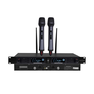 Microphone sans fil à charge magnétique en <span class=keywords><strong>V</strong></span> avec deux canaux pour les applications de performance sur scène Microphone sans fil - Product Image 1