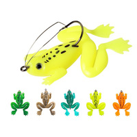 Leurre souple artificiel en silicone réaliste en forme de grenouille avec hameçon – Tueur de Blackfish bionique pour la pêche en eau douce