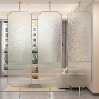 Panneau décoratif de séparation de pièce autoportant en acier inoxydable 304 découpé au laser pour la décoration intérieure de mariages, hôtels et halls d'entrée
