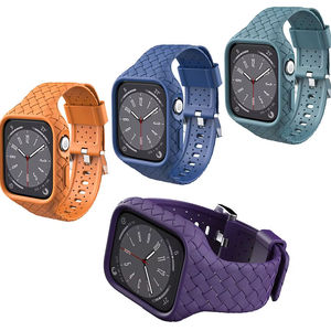 Bracelet de remplacement en silicone tressé pour <span class=keywords><strong>Apple</strong></span> <span class=keywords><strong>Watch</strong></span> Band 38 <span class=keywords><strong>40</strong></span> 41 42 44 45 49 <span class=keywords><strong>Mm</strong></span> Iwatch Ultra Se <span class=keywords><strong>8</strong></span> 7 6 5 - Product Image 1