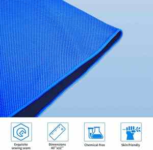 Customized Logo Print Sports <b>Microfiber</b> <b>Towel</b> Super Fast Dry & Absorbed for Cooling With Included Bottle - Product Image 4
