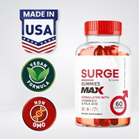 Vital Surge Gummies Max Men Complément Alimentaire Vitamine B12 Acide Folique Soutien Énergétique pour Hommes