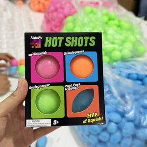 Pelota de Liberación Rápida Multicolor de TPR para Fútbol, Baloncesto, Béisbol y Rugby, de Recuperación Lenta y Aprietable, Marca Needoh - Product Image 3