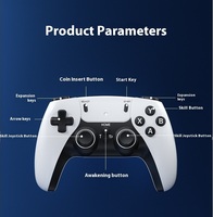 Konsol genggam M22, Video Game 128G Built-in 40000 + Game Retro 2.4G Gamepad nirkabel 4K HD untuk PS1/GBA