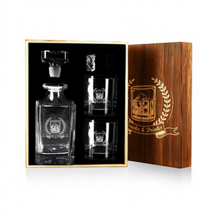 En stock, carafe à <span class=keywords><strong>whisky</strong></span> carrée en cristal et ensemble de verres à <span class=keywords><strong>whisky</strong></span> ronds avec pierres à <span class=keywords><strong>whisky</strong></span>, cadeau pour homme, fournisseur Shunstone - Product Image 1
