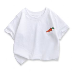 Camisetas de Verano de Diseño Nuevo, Directamente de Fábrica, <span class=keywords><strong>Camiseta</strong></span> de Algodón Orgánico para Niñas, Cómoda, Transpirable, con Cuello Redondo, Camisetas Casuales - Product Image 3