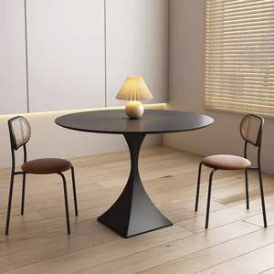 <b>Dining</b> <b>Table</b> And Chairs Set Round Modern Casual Style Space Saving For <b>Small</b> Apartments Home Use 3 Piece Solid Color - Product Image 1
