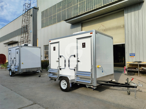 ห้องน้ำเคลื่อนที่กลางแจ้งแบบพกพาสมัยใหม่ โครงสร้างเหล็กสำเร็จรูป ห้องน้ำชั่วคราว ผลิตจากวัสดุแผงแซนวิช - Product Image 2