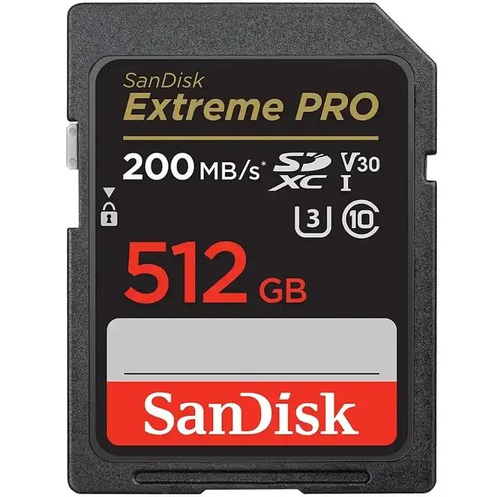 Venta caliente 150 MB/s Tarjeta de memoria para cámara digital 128GB 256GB 512GB 1TB Extreme 4K 64GB Tarjeta de memoria SD