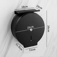 Boîte à mouchoirs murale moderne en acier inoxydable sans perçage, porte-papier toilette pour la maison, l'hôtel et la cuisine