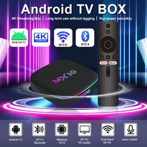 Lecteur multimédia en continu <span class=keywords><strong>gratuit</strong></span> à vie MX10 Z4 8K Streaming <span class=keywords><strong>IPTV</strong></span> STB Smart OTT Décodeur Google Android 13 Boîtier TV - Product Image 4