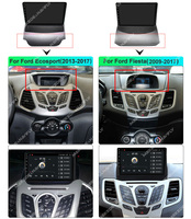 NaviFly Layar Sentuh Android Qled WIFI Terbaru untuk Ford Fiesta 2008-2017 mendukung Prosesor True 8 Core Android Auto