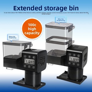 Dispositif d'alimentation programmable intelligent Jebao pour poissons d'aquarium et tortues, distributeur automatique de nourriture pour poissons, grande capacité 1000 ml, AF-750 AF-1000 - Product Image 3