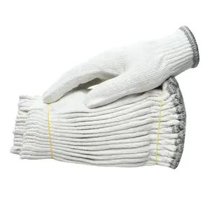 Großhandel Arbeits handschuhe Handschutz Industrielle Verschleiß feste Baumwollgarn Gestrickte Arbeits sicherheits handschuh für Gebäude