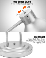 Lampe Chauffante Électrique Double Tête pour Buffet, Équipement Professionnel de Restauration Hôtelière, Cuisine Commerciale, Chauffe-Plats